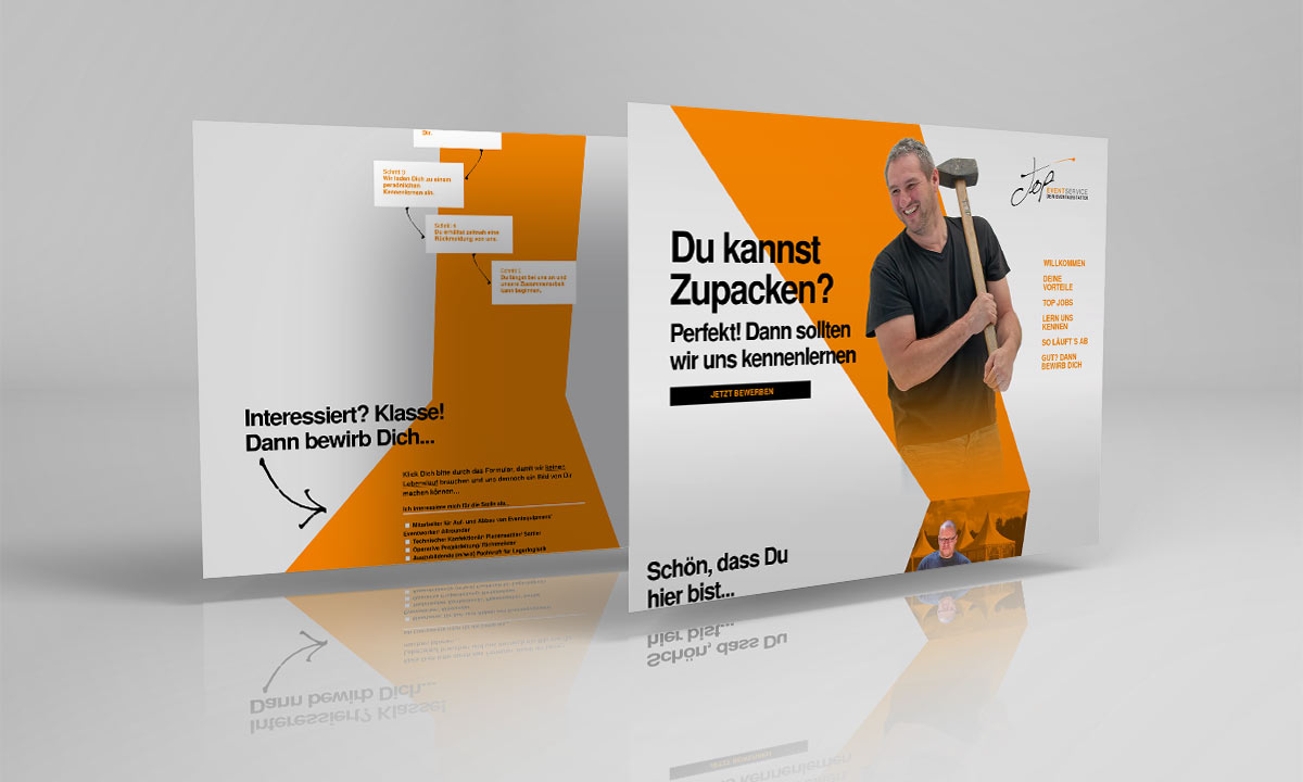 Landingpage Recruiting Eventservice