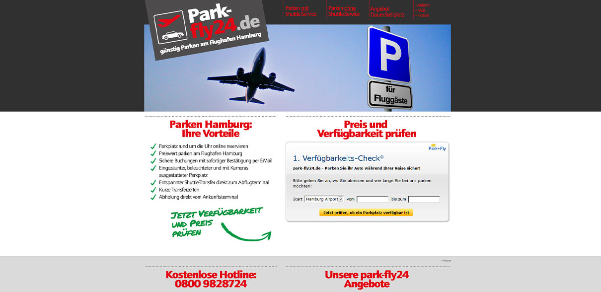 Parken am Flughafen in Hamburg | 2013