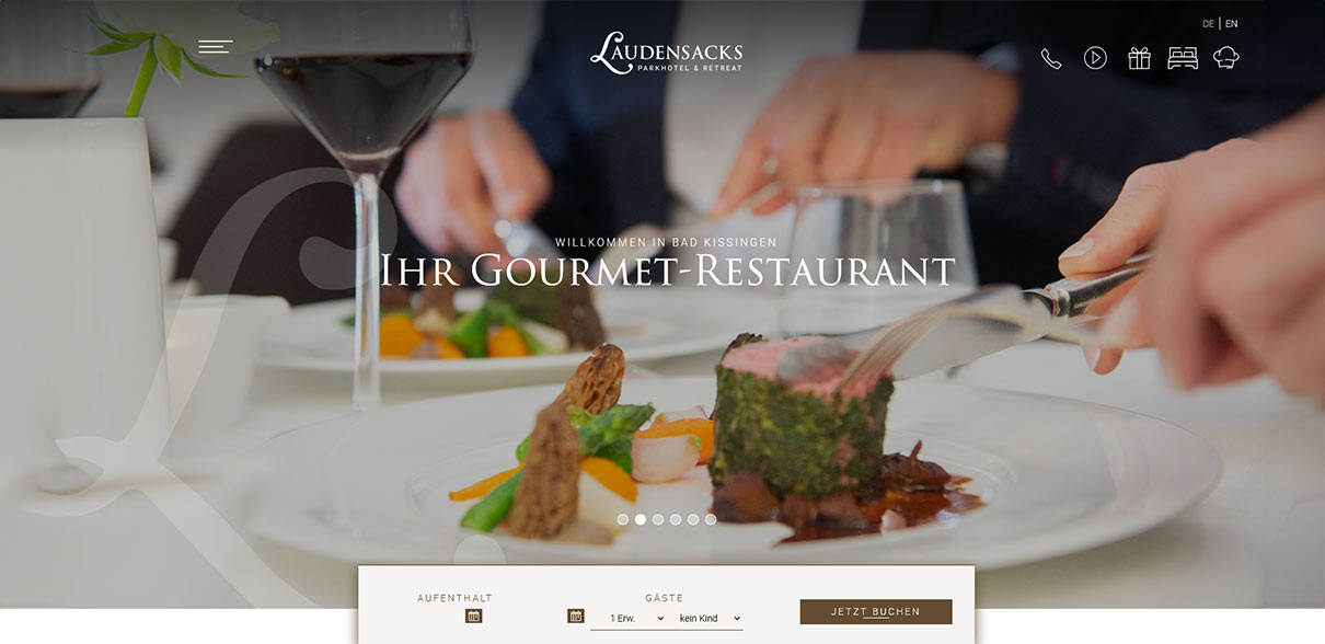 Desktopversion von laudensacks.de