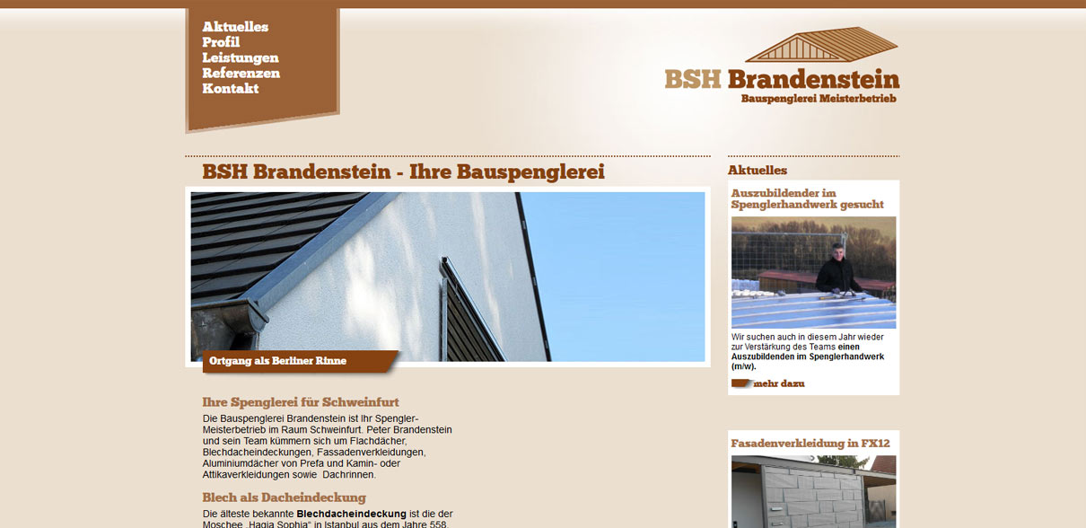 Bauspenglerei Brandenstein in Schonungen | 2012