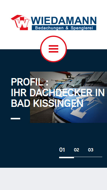 mobileversion dachdeckerwebsite